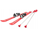 Спорт и отдых, Лыжи с палками и креплениями Baby Ski Gismo Riders (красный)416215, фото 1