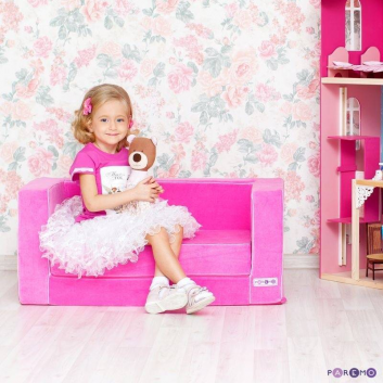 Мебель, Раскладной игровой диванчик малинового цвета PAREMO (малиновый)473398, фото