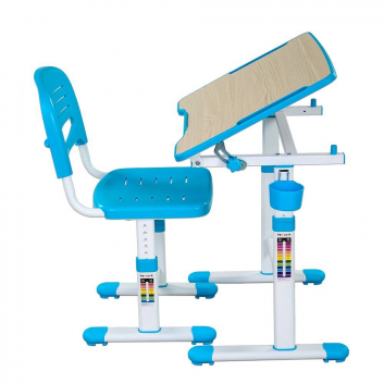Школа, Комплект Piccolino II парта и стул FunDesk (голубой), фото