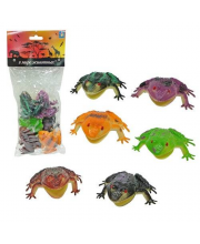 В мире животных набор игровой лягушек 6 шт 1Toy