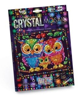 Набор креативного творчества Crystal Mosaic Совы Данко-Тойс