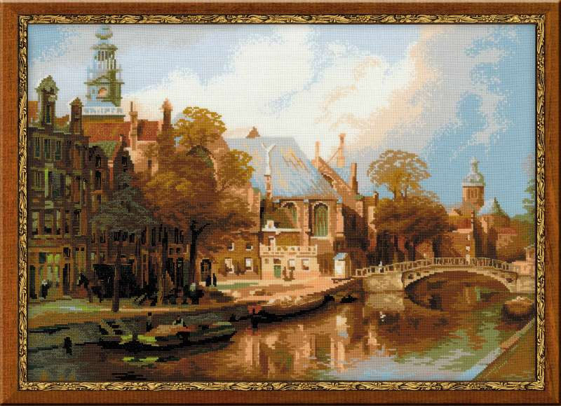 Набор для вышивания Амстердам Старая церковь и Церковь св Николая Чудотворца РИОЛИС