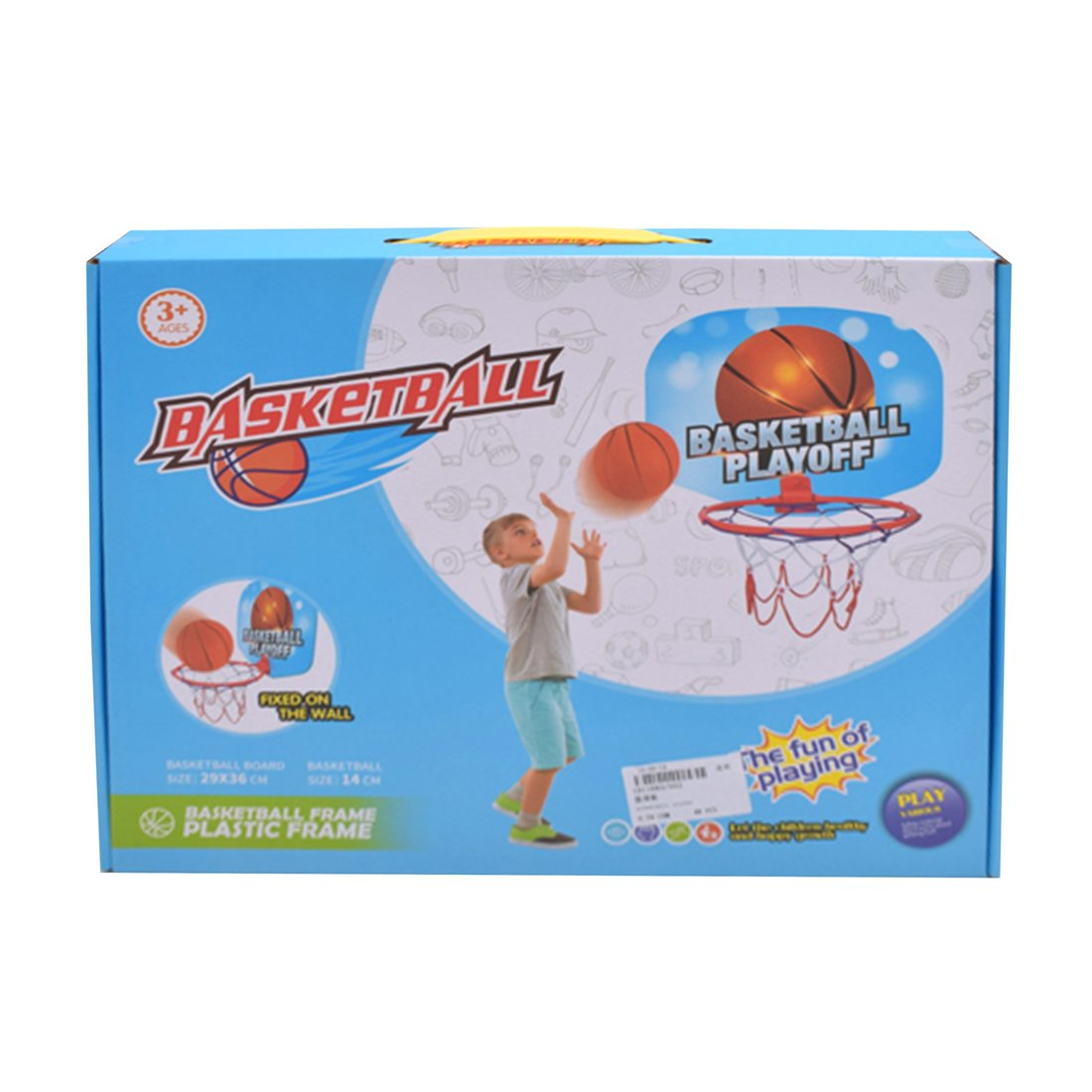 Набор для игры в баскетбол пластик Наша Игрушка