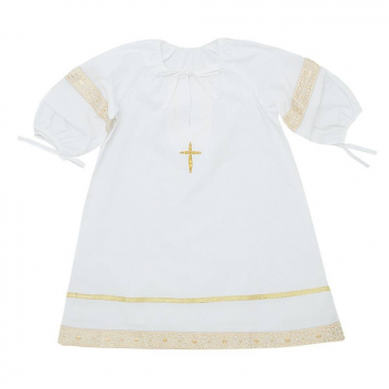 Малыши, Рубашка крестильная Ангел мой (золотой)640503, фото
