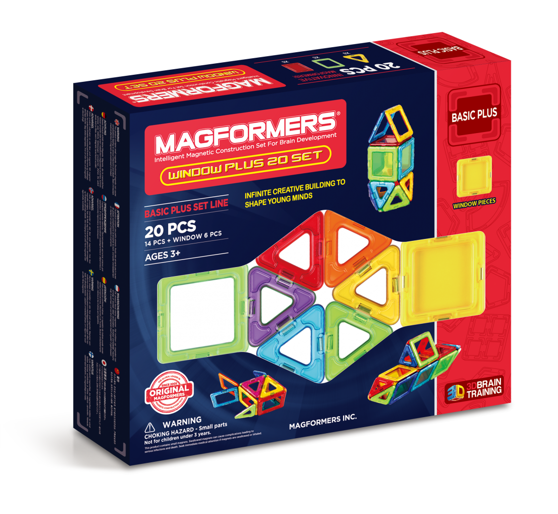 Магнитный конструктор Window Plus Set 20 set MAGFORMERS