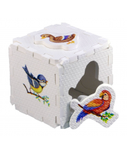 Развивающий кубик-пазл Птицы Робинс