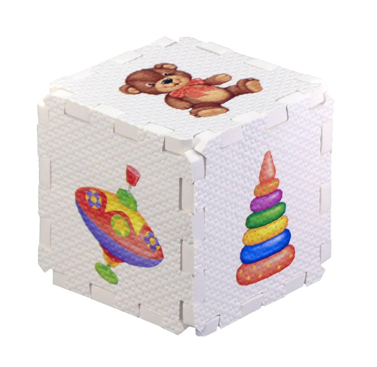 Игрушки, Развивающий кубик-пазл Игрушки Робинс 701062, фото 1
