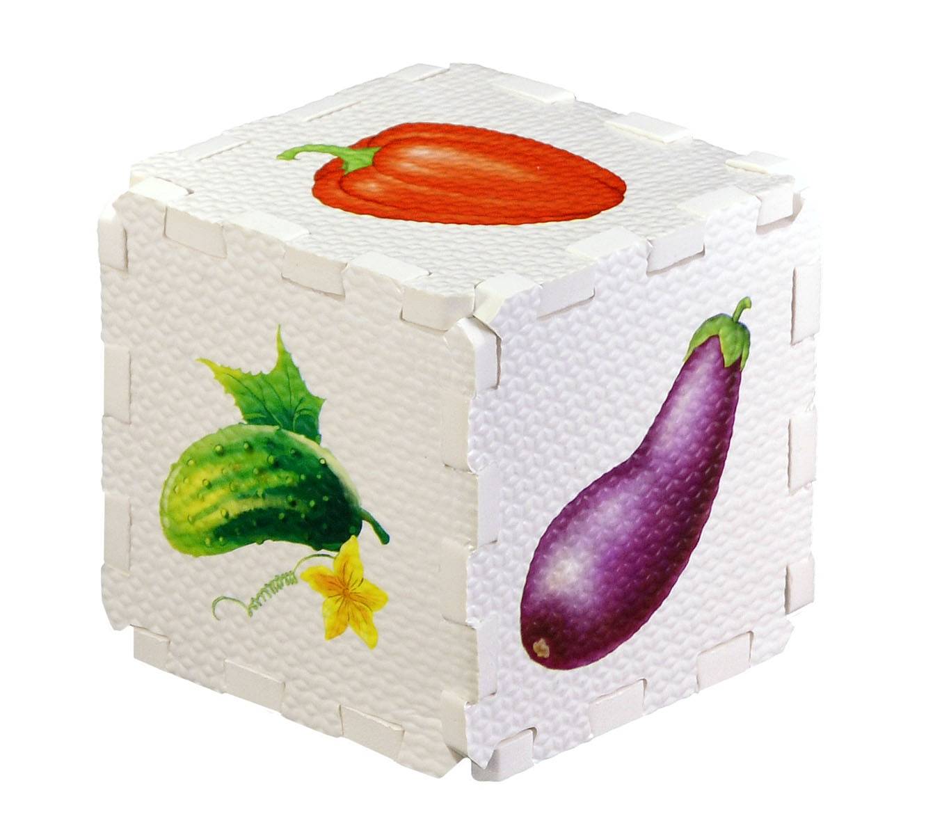 Развивающий кубик-пазл Овощи Робинс