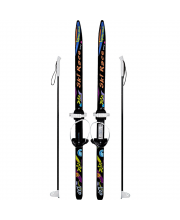 Лыжи подростковые Ski Race с палками 120 см Тяни-Толкай