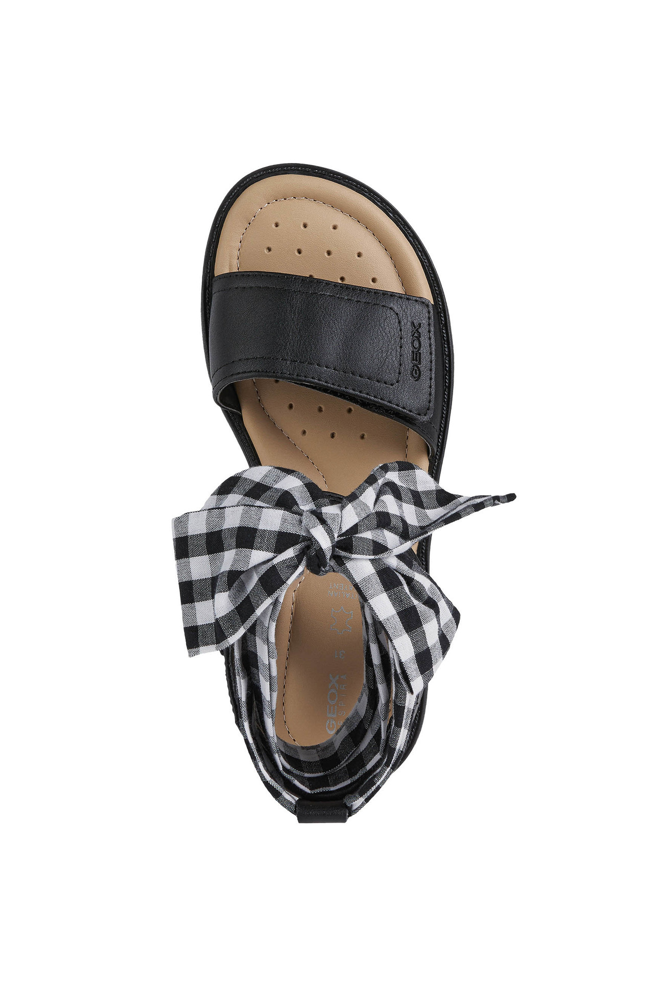 Обувь, Босоножки для девочки J Sandal Starbluah Girl GEOX (черный)931280, фото 5
