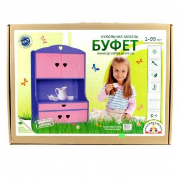 Игрушки, Набор кукольной мебели Буфет Краснокамская игрушка 659622, фото